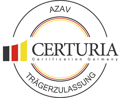 Trägerzulassung nach AZAV Logo AZAV-Trägerzertifizierung
