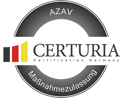 Logo AZAV-Maßnahmezertifizierung